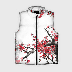 Женский жилет Китайский стиль - слива, цвет: 3D-красный