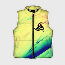 Женский жилет Славянская символики лого, цвет: 3D-черный