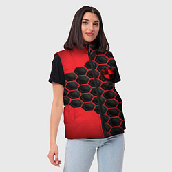 Женский жилет BMW abstract auto, цвет: 3D-черный — фото 2