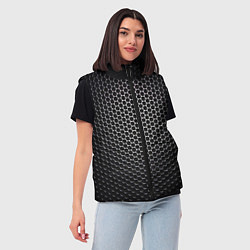 Женский жилет Карбоновая металлическая сетка, цвет: 3D-светло-серый — фото 2