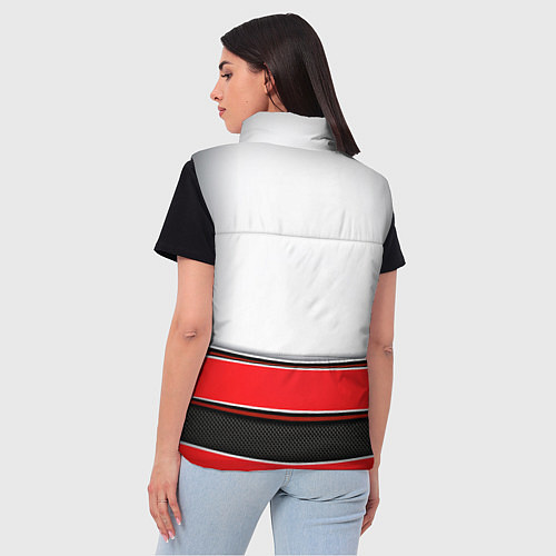 Женский жилет AUDI auto car / 3D-Светло-серый – фото 4