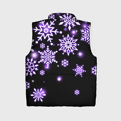 Женский жилет Снежинки в неоне / 3D-Красный – фото 2