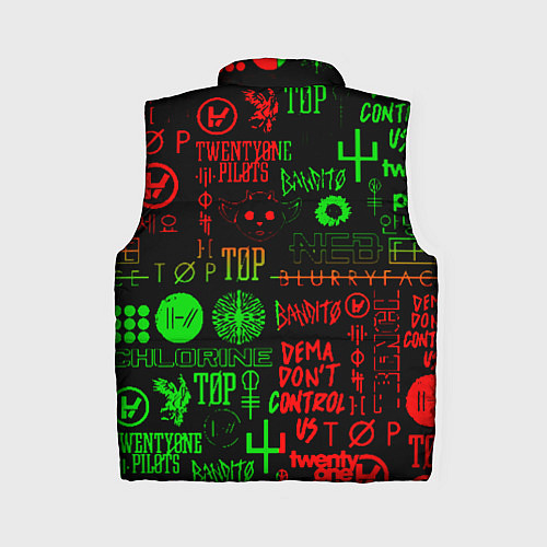 Женский жилет Twenty one pilots music steel / 3D-Красный – фото 2