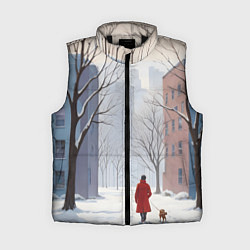 Женский жилет Прогулка зима