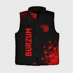 Женский жилет Burzum - red gradient вертикально, цвет: 3D-черный