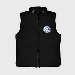 Женский жилет Volkswagen logo auto, цвет: 3D-светло-серый