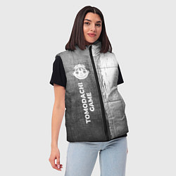 Женский жилет Tomodachi Game - grey gradient по-вертикали, цвет: 3D-черный — фото 2