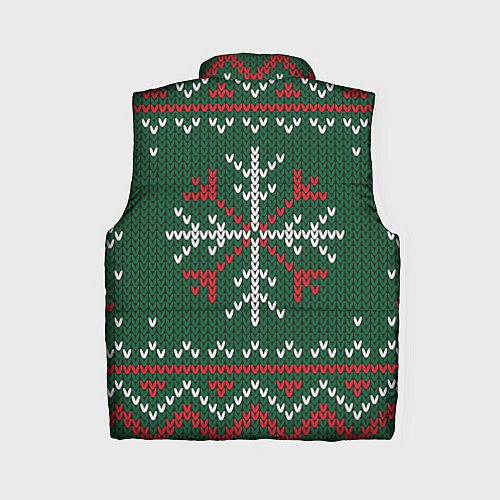 Женский жилет Knitted Snowflake Pattern / 3D-Красный – фото 2