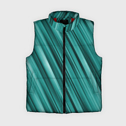 Женский жилет Лазурные волны, цвет: 3D-красный