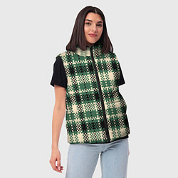 Женский жилет Полосатый пиксель, цвет: 3D-светло-серый — фото 2