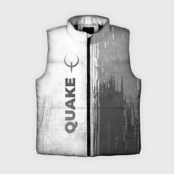 Женский жилет Quake - white gradient по-вертикали, цвет: 3D-черный