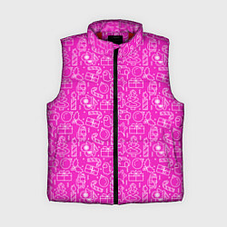 Женский жилет Амонг ас - паттерн, цвет: 3D-красный