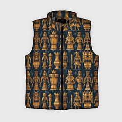 Женский жилет Ладья ферзь пешка и другие шахматные фигуры