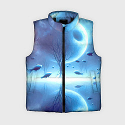 Женский жилет Луна и рыбы - нейроарт фантазия
