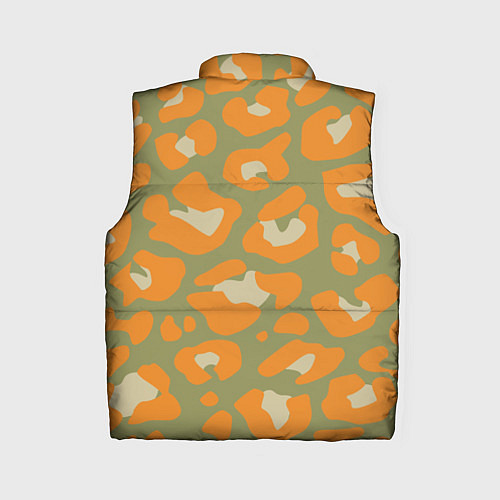 Женский жилет Рыже-зеленый леопардовый / 3D-Светло-серый – фото 2