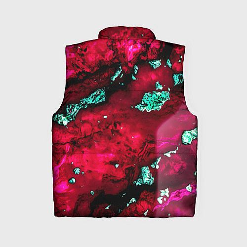 Женский жилет Абстракция красно-голубая / 3D-Красный – фото 2