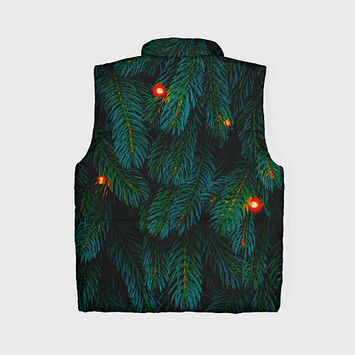 Женский жилет Еловые ветви / 3D-Светло-серый – фото 2