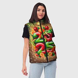 Женский жилет Змеи к нам приходят, цвет: 3D-светло-серый — фото 2
