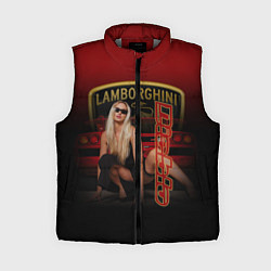 Женский жилет Девушка и Lamborghini