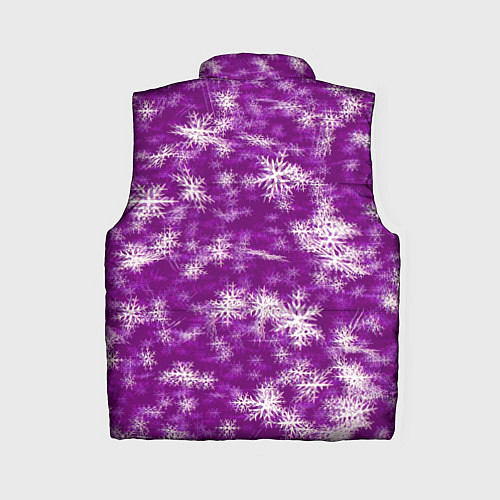 Женский жилет Снежинки глитч / 3D-Светло-серый – фото 2
