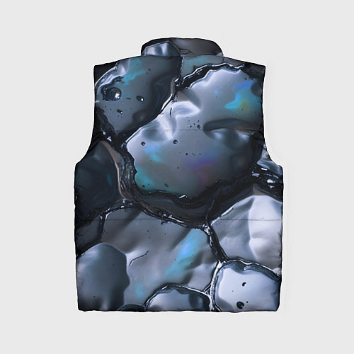 Женский жилет Жидкая субстанция серая / 3D-Красный – фото 2