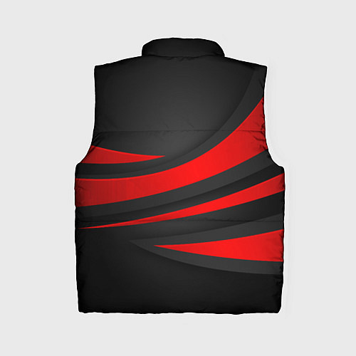 Женский жилет Mitsubishi - красная волна / 3D-Красный – фото 2