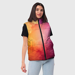 Женский жилет Облака краски, цвет: 3D-черный — фото 2