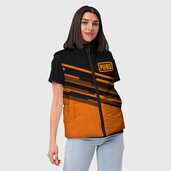 Женский жилет PUBG geometry line, цвет: 3D-красный — фото 2