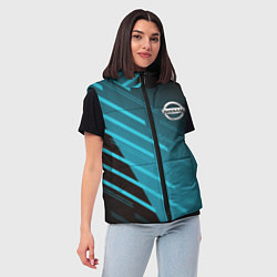 Женский жилет Nissan geometry sport, цвет: 3D-светло-серый — фото 2