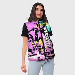 Женский жилет Color expressive abstraction - Milano, цвет: 3D-светло-серый — фото 2