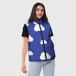 Женский жилет Легкие облака, цвет: 3D-черный — фото 2