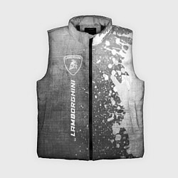 Женский жилет Lamborghini - grey gradient по-вертикали, цвет: 3D-черный