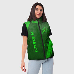 Женский жилет Citroen - green gradient вертикально, цвет: 3D-черный — фото 2
