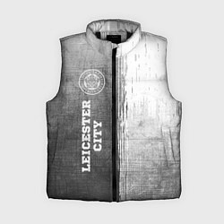 Женский жилет Leicester City - grey gradient по-вертикали, цвет: 3D-черный