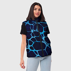 Женский жилет Aqua - абстракция, цвет: 3D-красный — фото 2