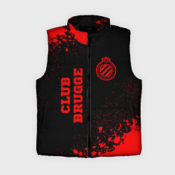 Женский жилет Club Brugge - red gradient вертикально