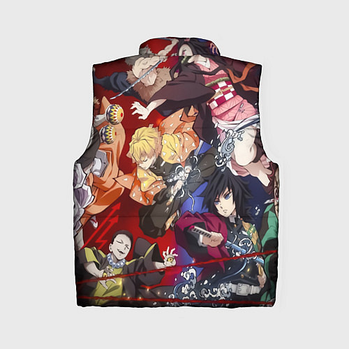 Женский жилет Клинок, рассекающий демонов аниме / 3D-Красный – фото 2