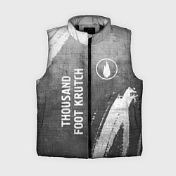 Женский жилет Thousand Foot Krutch - grey gradient вертикально, цвет: 3D-черный