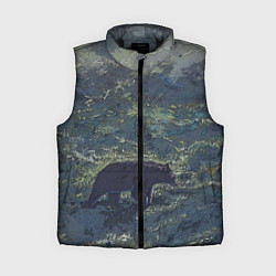 Женский жилет Медведь идёт, цвет: 3D-черный