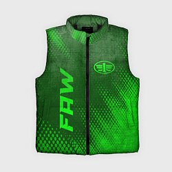 Женский жилет FAW - green gradient вертикально