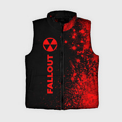 Женский жилет Fallout - red gradient по-вертикали, цвет: 3D-черный