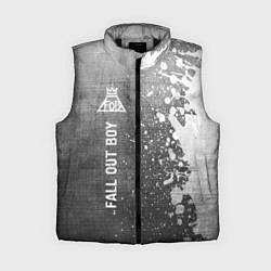 Женский жилет Fall Out Boy - grey gradient по-вертикали, цвет: 3D-черный