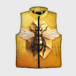 Женский жилет Пчела на золоте, цвет: 3D-черный
