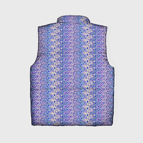 Женский жилет Сиреневый с узором паттерн / 3D-Светло-серый – фото 2