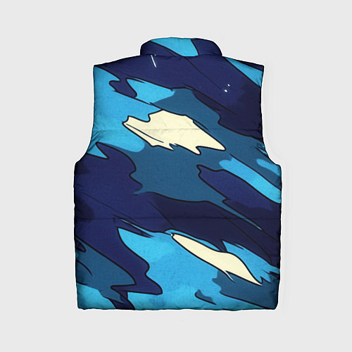 Женский жилет Синий камуфляж русская сила / 3D-Красный – фото 2