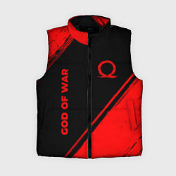 Женский жилет God of War - red gradient вертикально