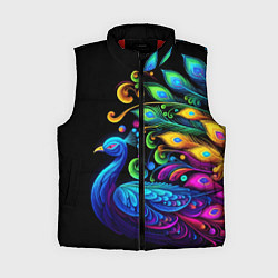 Женский жилет Neon peacock - art, цвет: 3D-красный