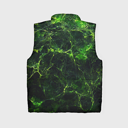 Женский жилет Зеленая ядовитая текстура / 3D-Красный – фото 2