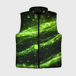 Женский жилет Текстура зеленая жидкость