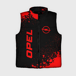 Женский жилет Opel - red gradient вертикально, цвет: 3D-черный